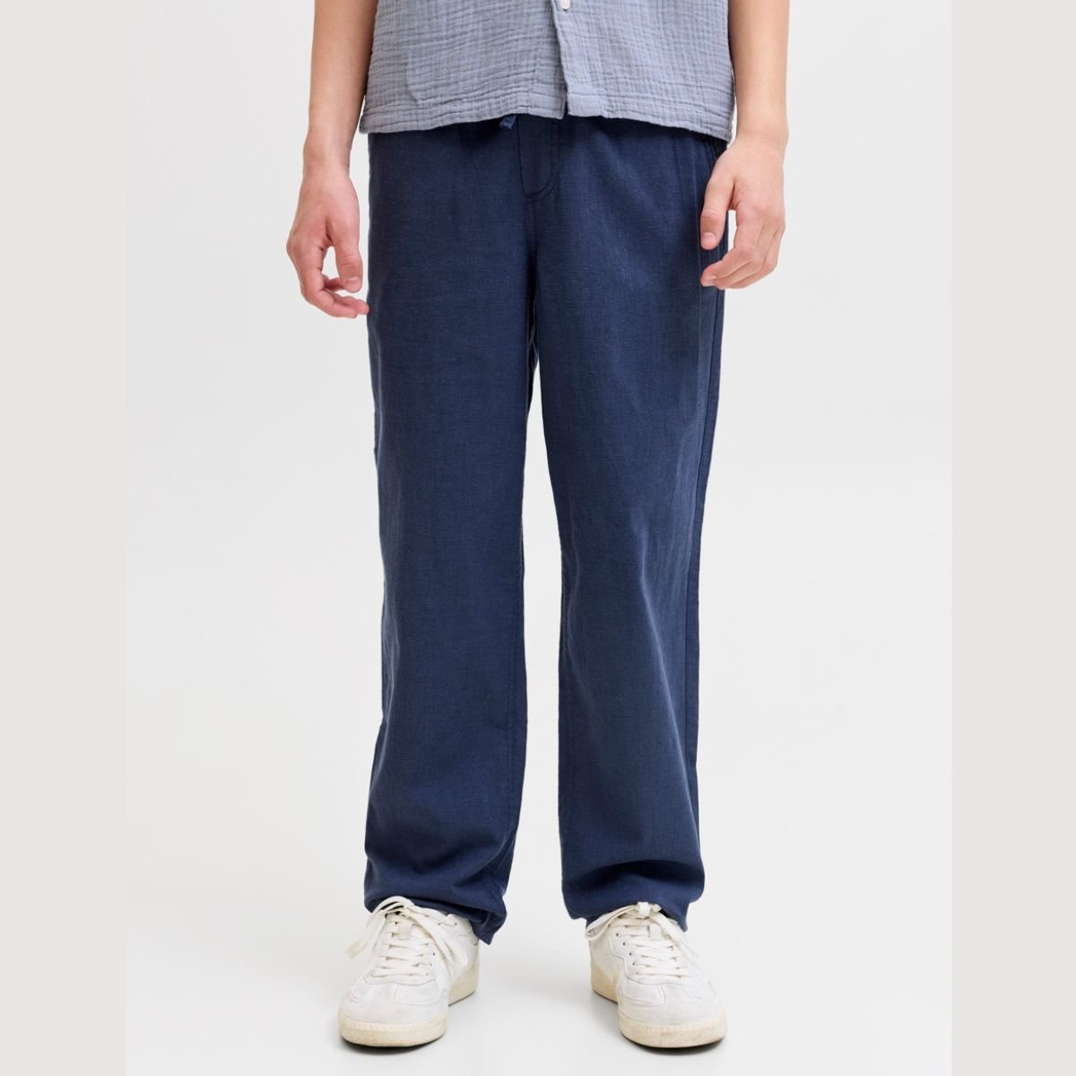 Jack & Jones - Linbukse Karl Breeze Sky Captain - Guttelus.no