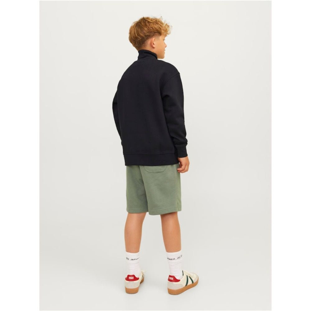 Jack & Jones - Genser Sweat Halfzip Vesterbro Black - Guttelus