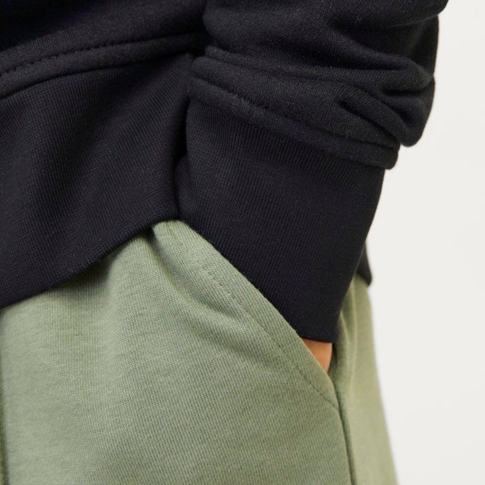 Jack & Jones - Genser Sweat Halfzip Vesterbro Black - Guttelus
