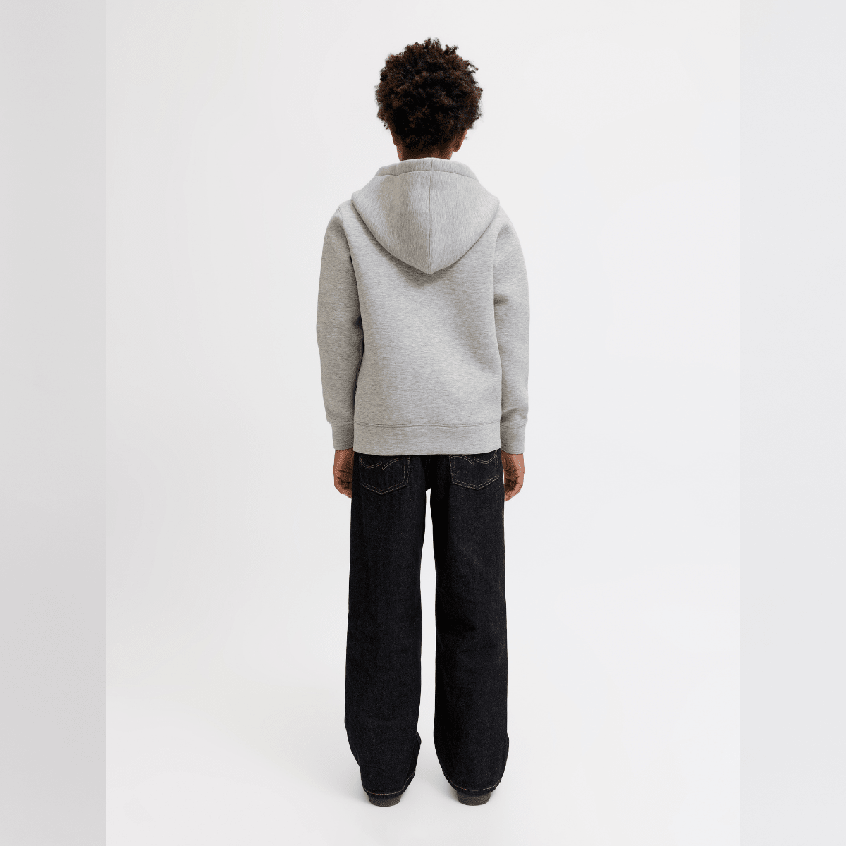 Jack & Jones - Hettejakke Zip Legacy Light Grey Melange - Guttelus