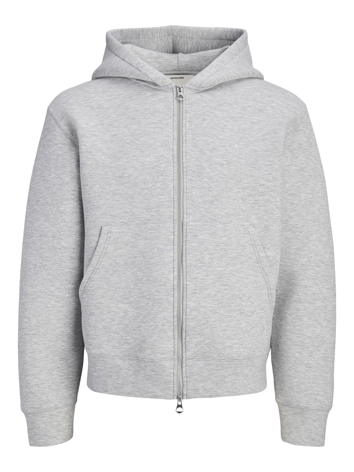 Jack & Jones - Hettejakke Zip Legacy Light Grey Melange - Guttelus