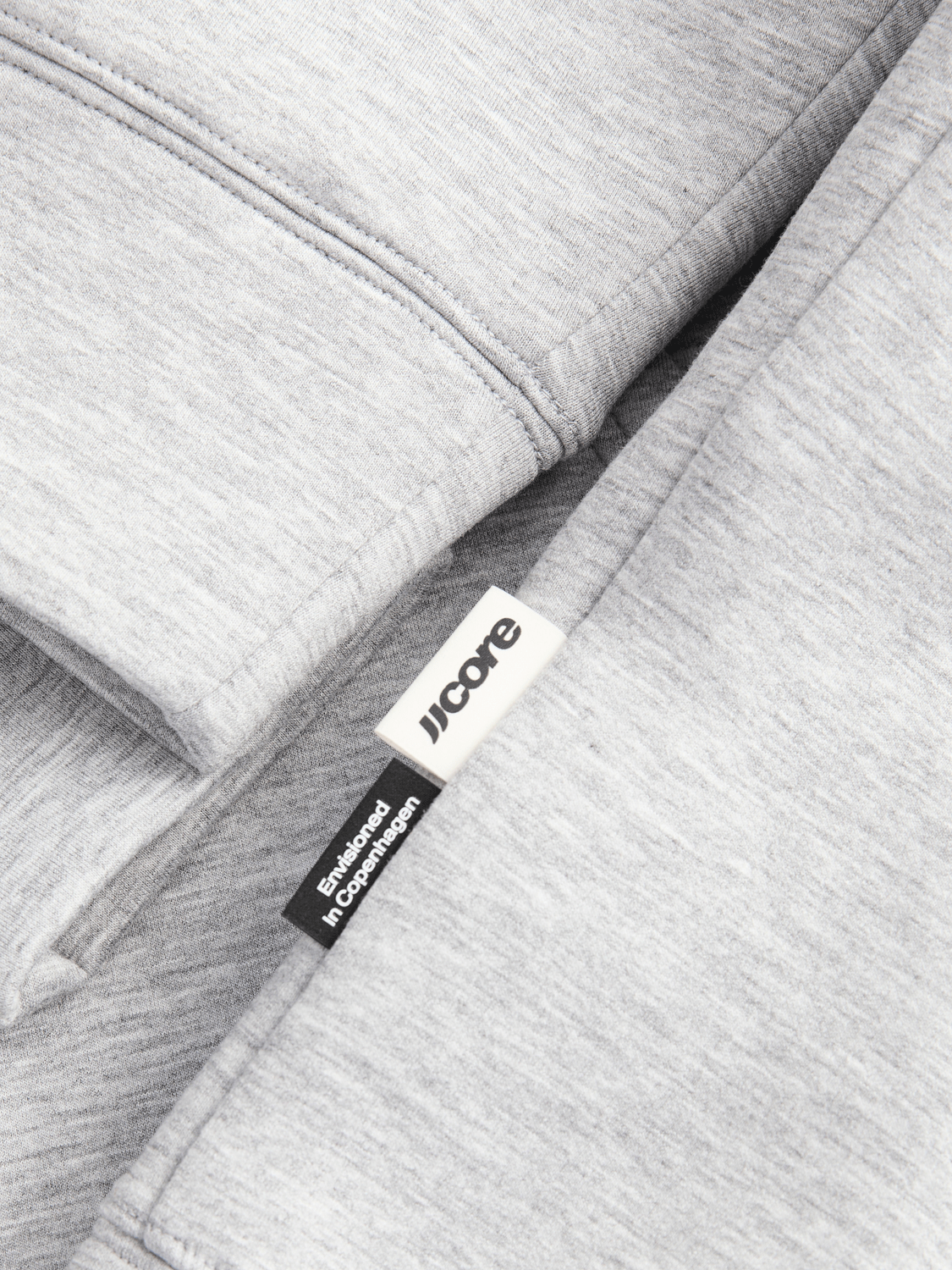 Jack & Jones - Hettejakke Zip Legacy Light Grey Melange - Guttelus