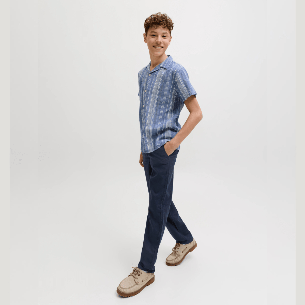 Jack & Jones - Linbukse Jogger Hybrid Dark Navy - Guttelus.no