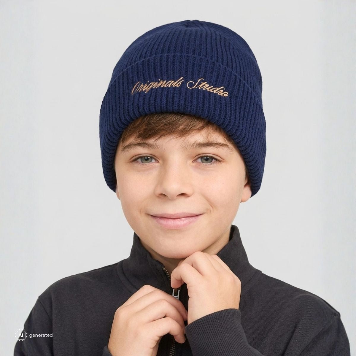 Jack & Jones - Lue Norrebro Beanie Ocean Cavern - Guttelus