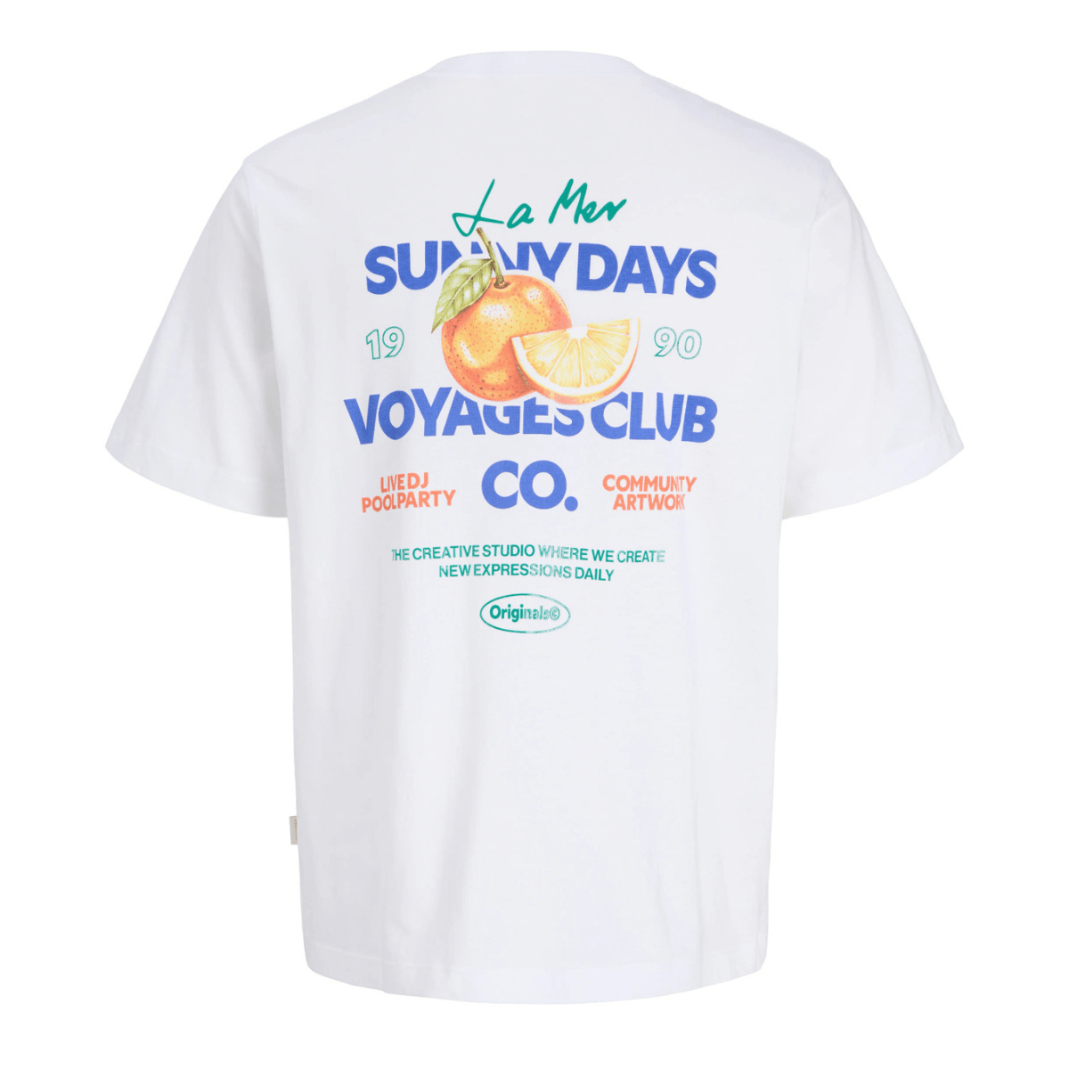 Jack & Jones - T-skjorte Riviera Bright White - Guttelus.no