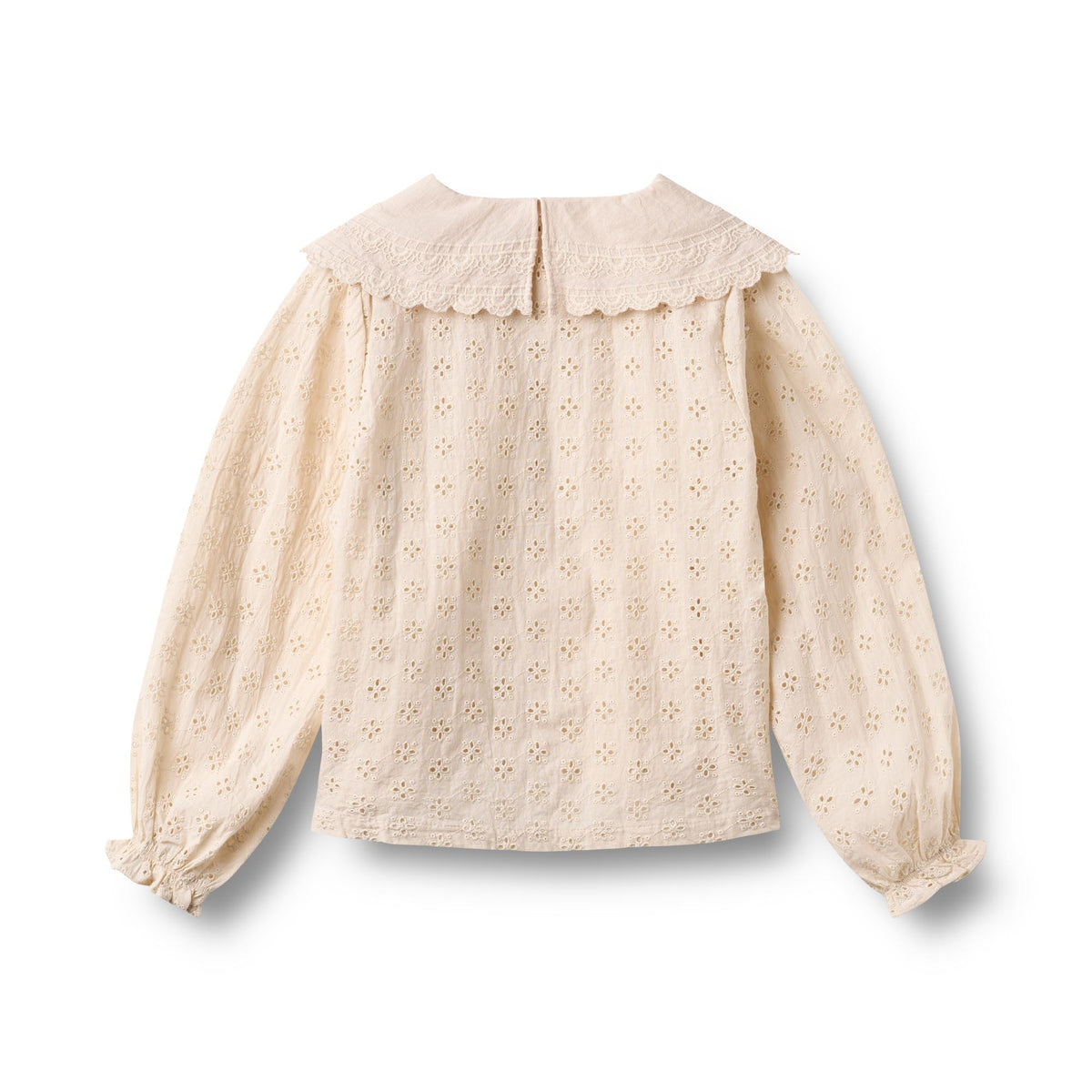 Wheat - Bluse med Krage Flora Almond Peach