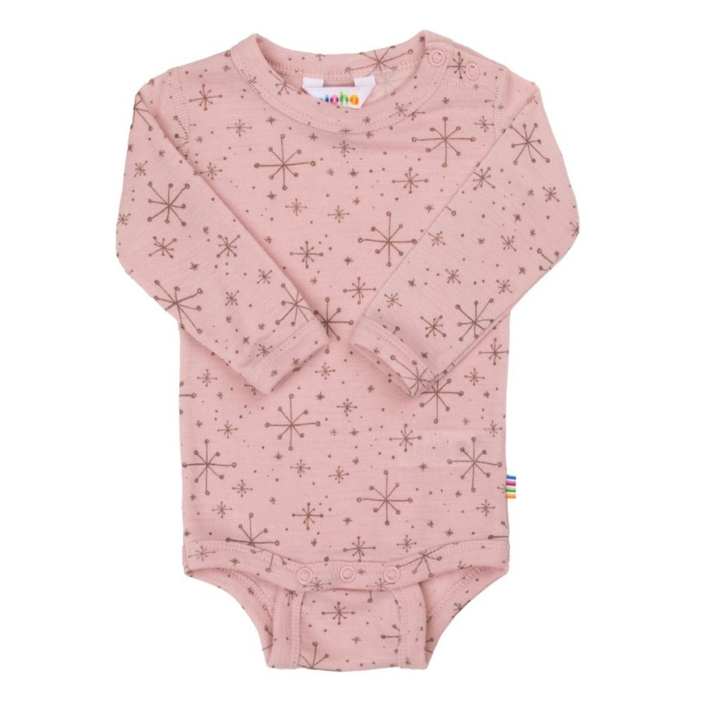 Joha - Body i Ull Snøfnugg Rosa - Guttelus.no