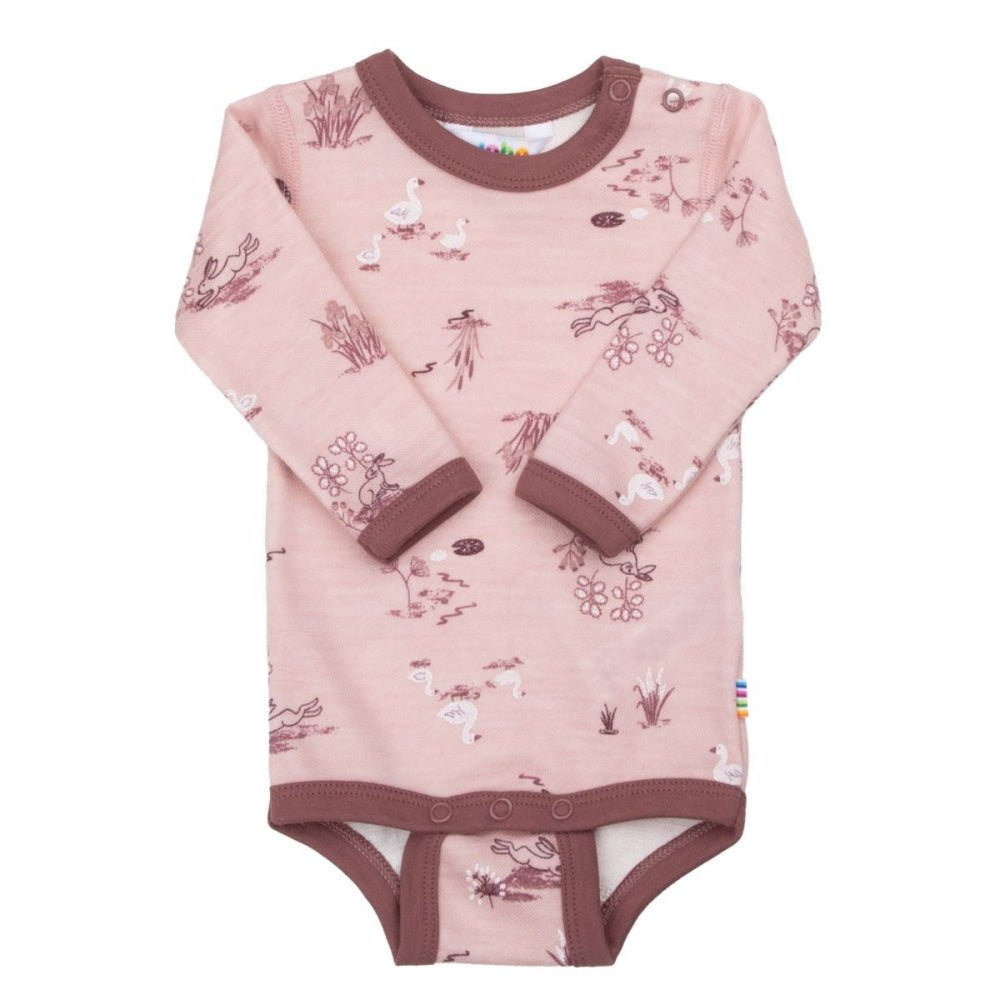 Joha - Body Ull og Bambus Gås Rosa - Guttelus.no