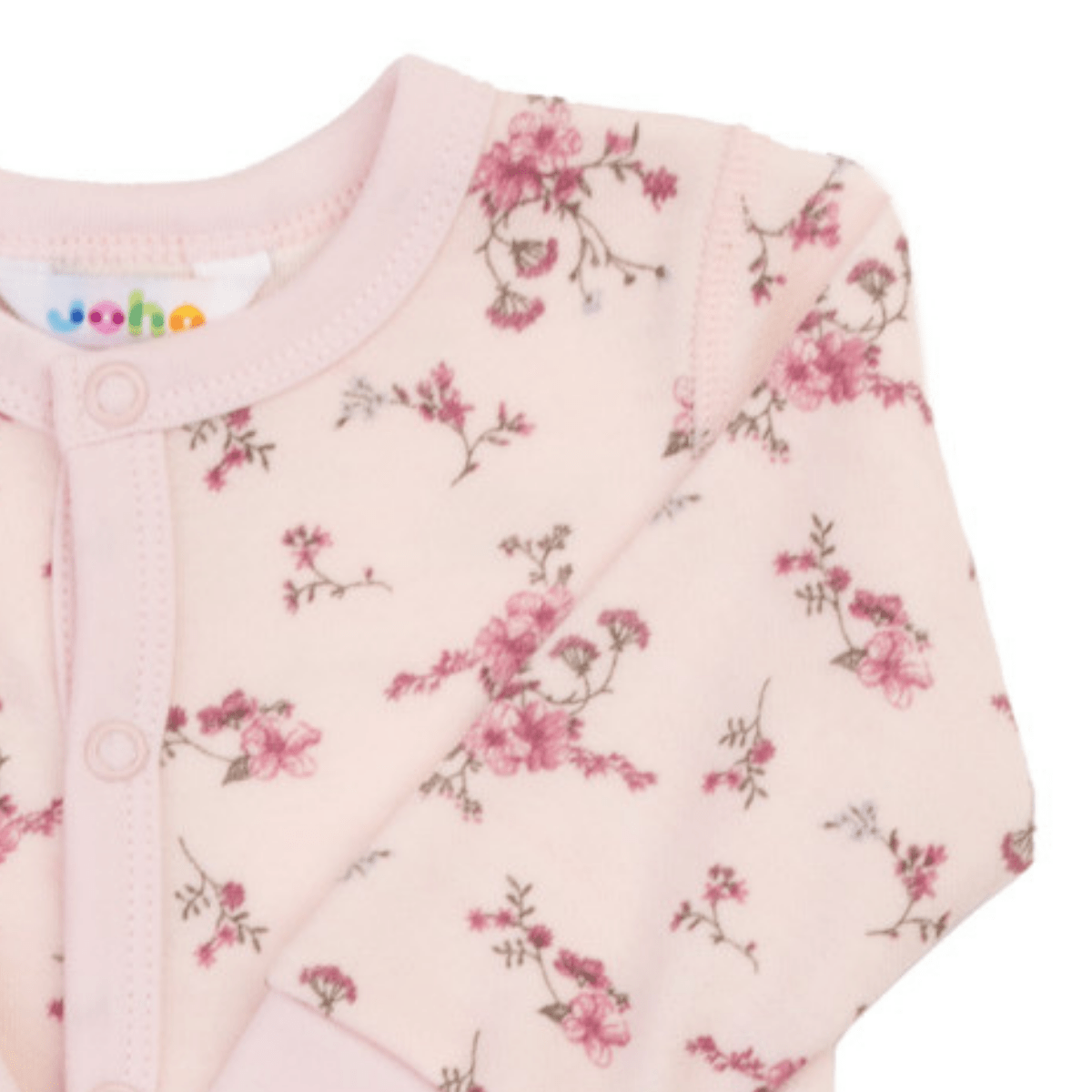 Joha - Heldress i Ull/ Bambus Blomst Lys Rosa - Guttelus.no