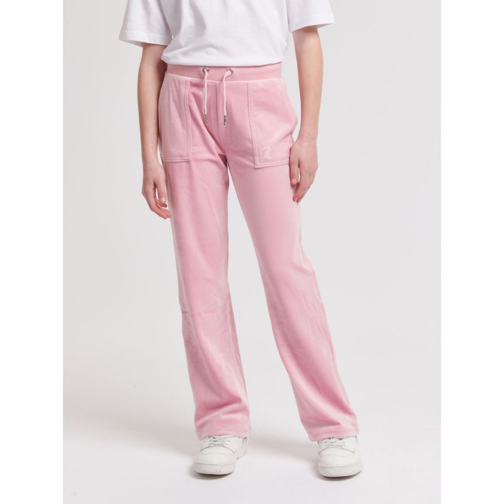 Juicy Couture - Bukse Tonal Wide Leg Jogger Pink Nectar - Guttelus