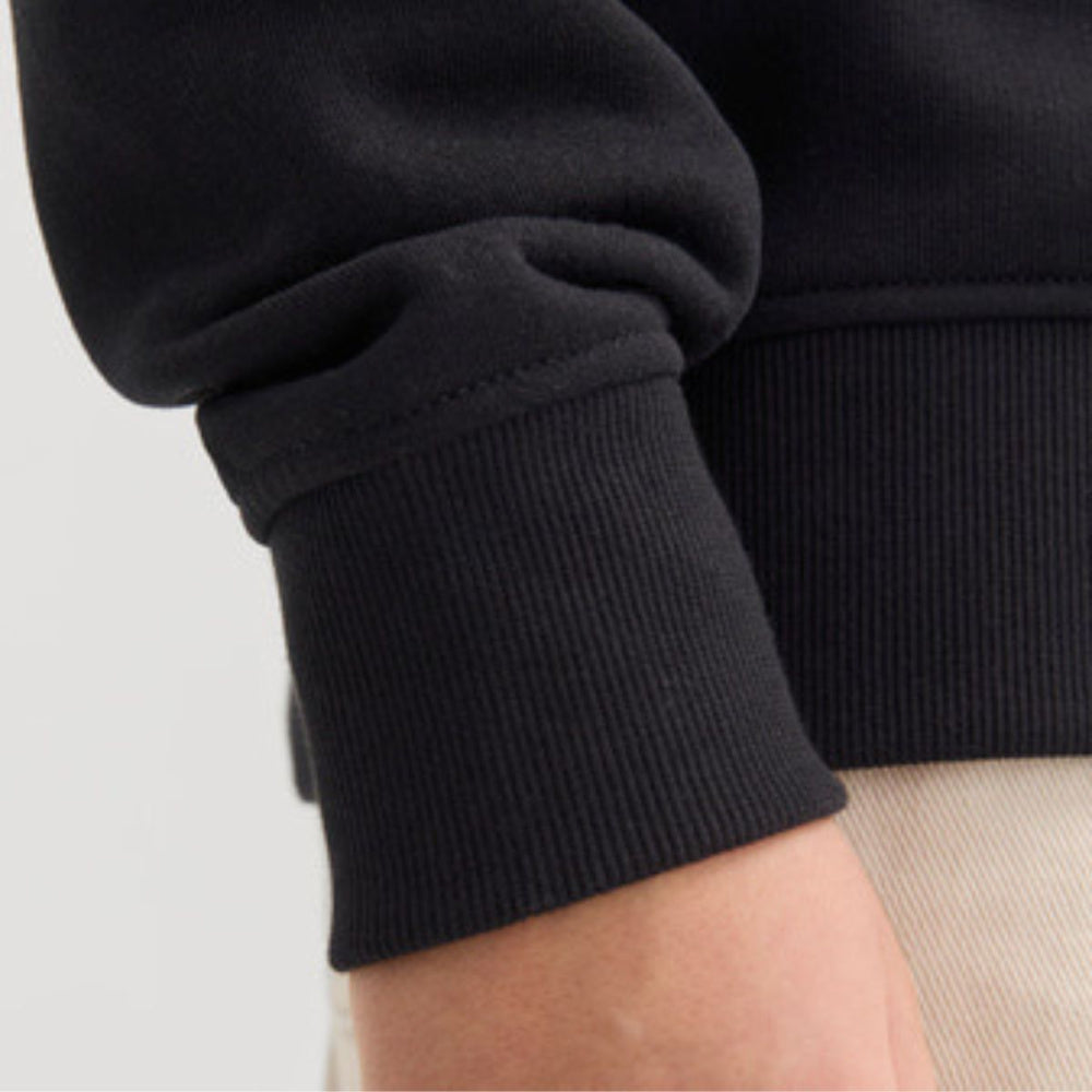 Jack & Jones - Genser Sweat Halfzip Bradley Black