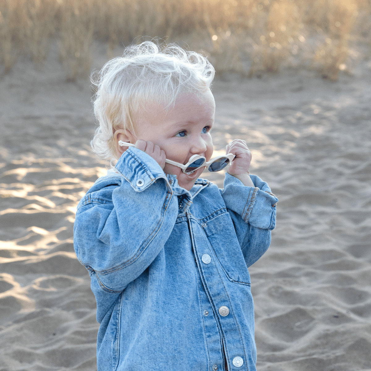 Ki ET LA - Solbriller Uknuselige Ourson Cream - Guttelus.no
