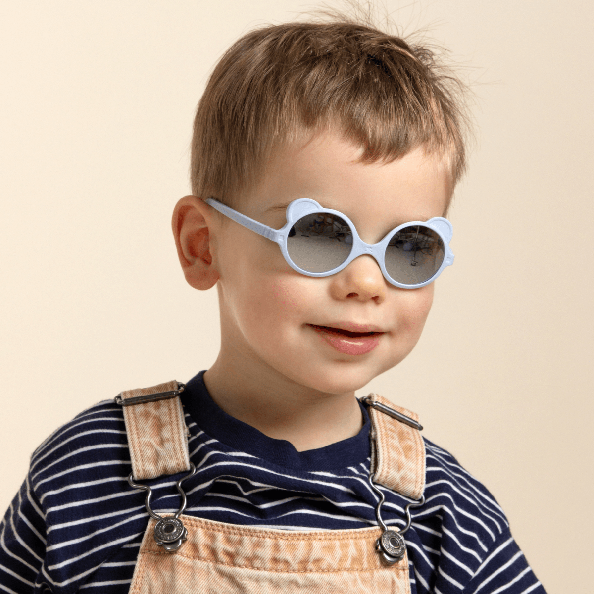 Ki ET LA - Solbriller Uknuselige Ourson Light Blue - Guttelus.no