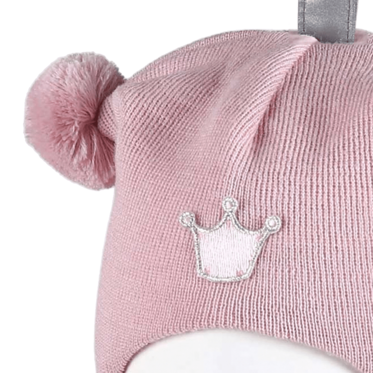 Kivat - Balaclava i Ull Dusker Krone Pudderrosa - Guttelus