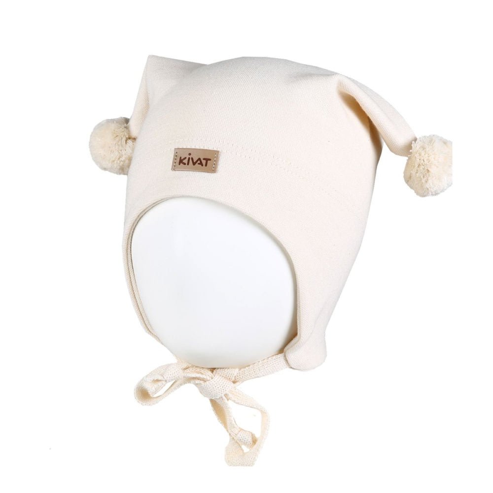 Kivat - Overgangslue Bomull Logo Offwhite - Guttelus