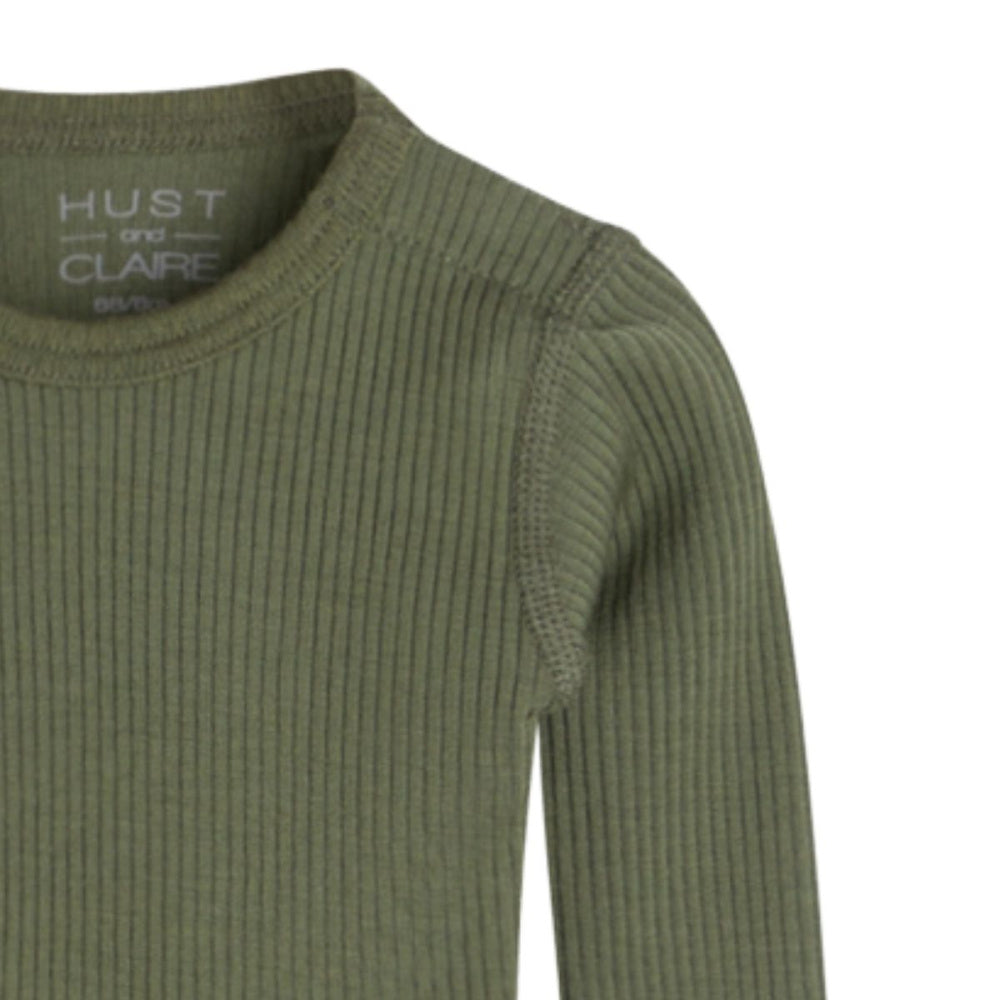 Hust and Claire - Body I Ull og Lyocell Berry Olivine