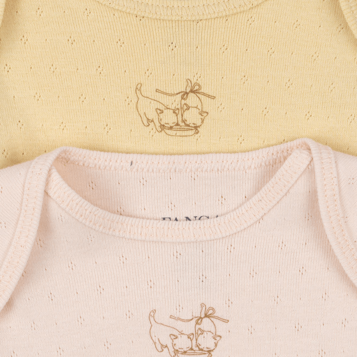 Konges Sløjd - Body 2-pk Perla Banana Crepe/ Creole Pink - Guttelus.no