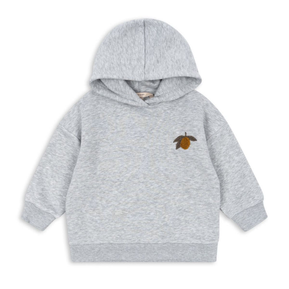 Konges Sløjd - Hettegenser Lou Sweat Grey Melange - Guttelus.no