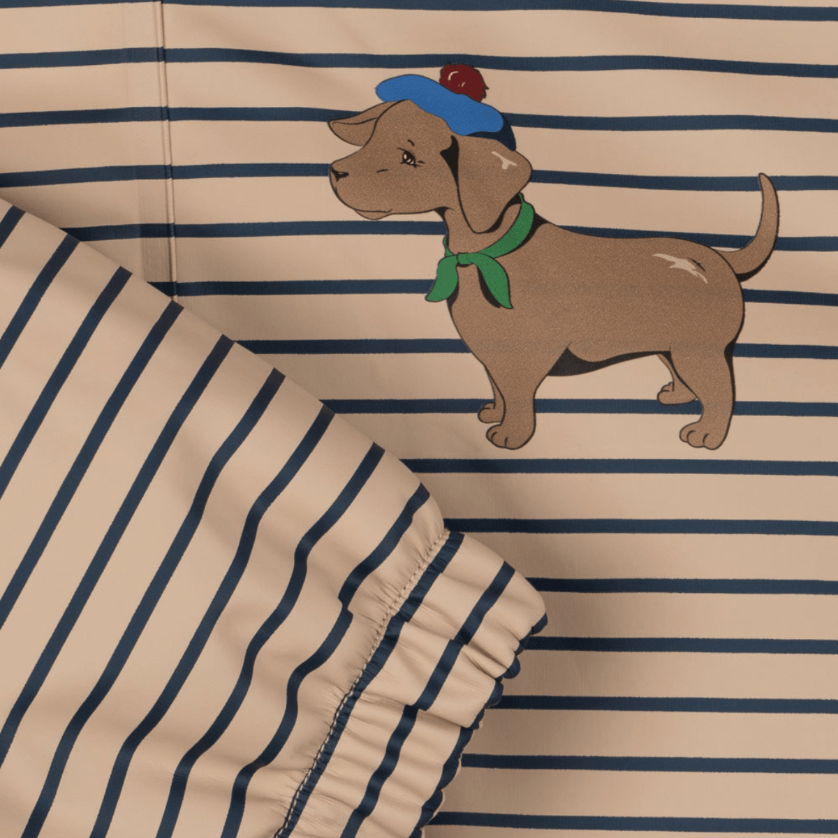 Konges Sløjd - Regnsett Rainy Palme Stripe La Mer - Guttelus.no