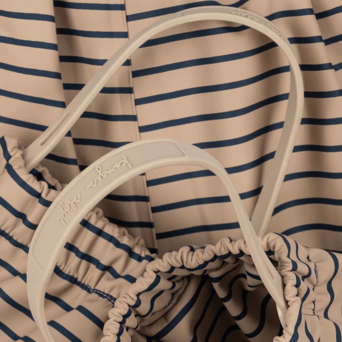 Konges Sløjd - Regnsett Rainy Palme Stripe La Mer - Guttelus.no