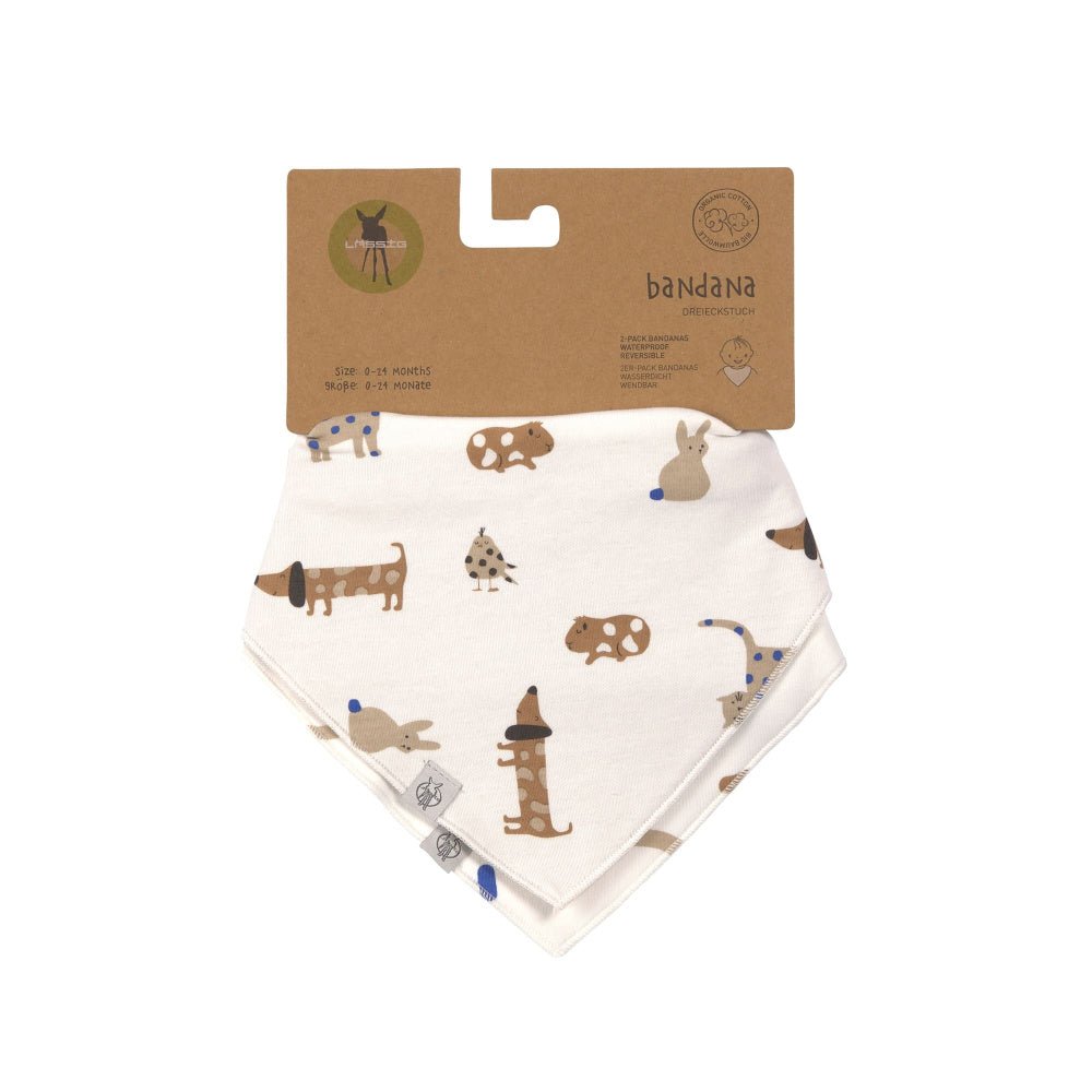 Lässig - 2 pk Siklesmekke /Bandana Hund - Guttelus.no