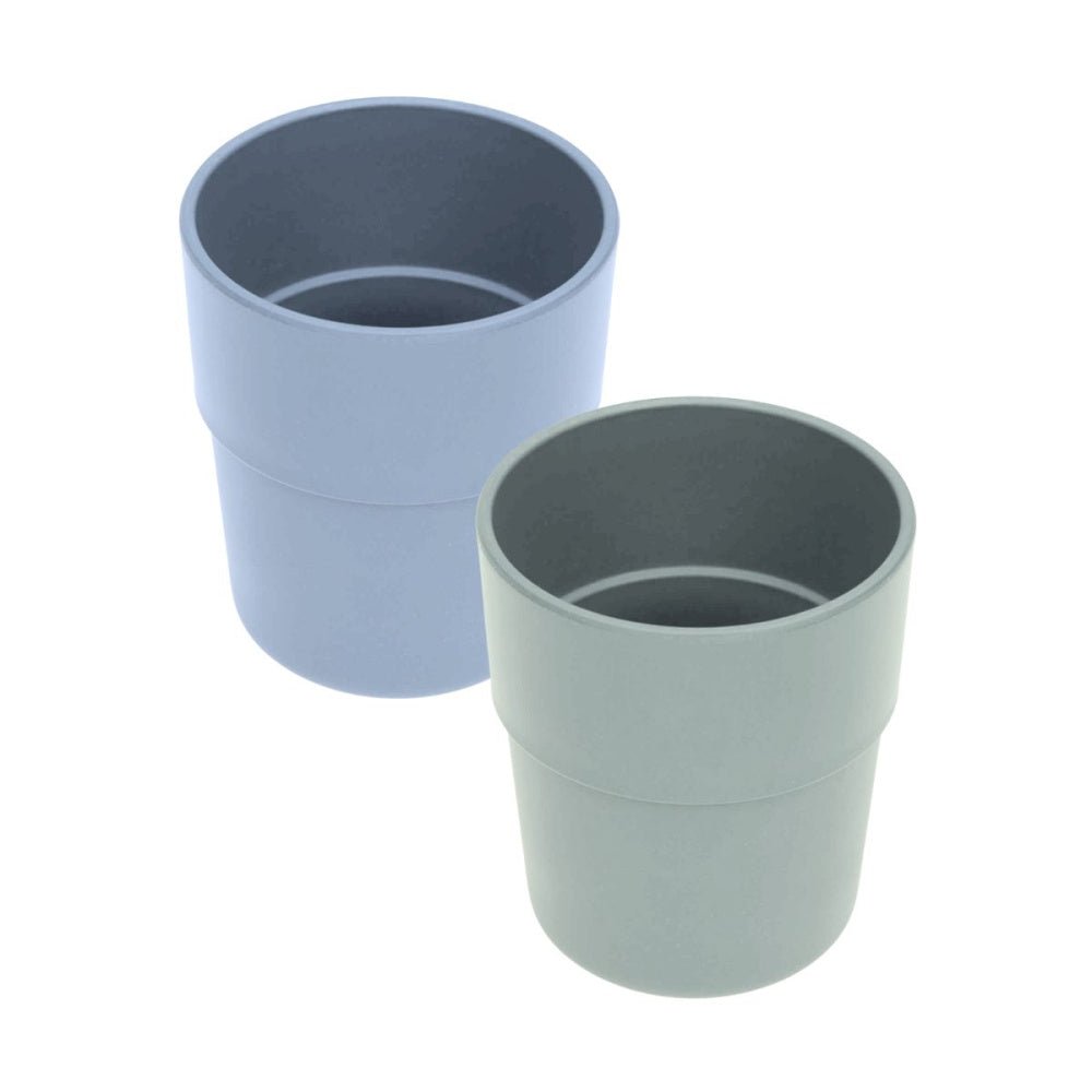 Lässig - Kopp 2 pk Uni Mint / Blueberry - Guttelus.no