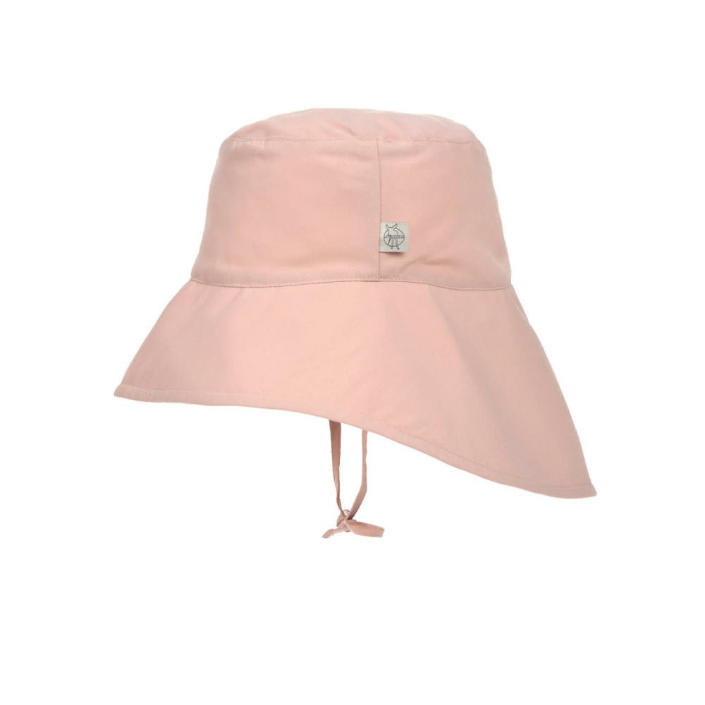 Lässig - UV Solhatt med nakkebeskytter Powder Pink - Guttelus.no