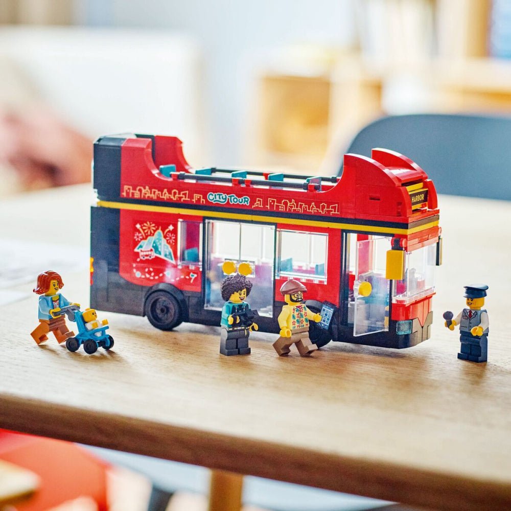 LEGO - City Rød dobbeltdekker-turistbuss - Guttelus