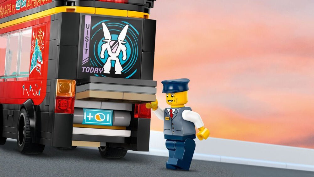 LEGO - City Rød dobbeltdekker-turistbuss - Guttelus