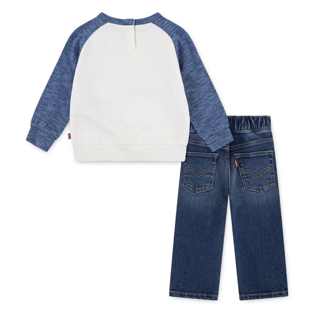 Levi's - 2-delt sett LVB Snit Moto Crew & Demin Set Big Dipper - Guttelus.no