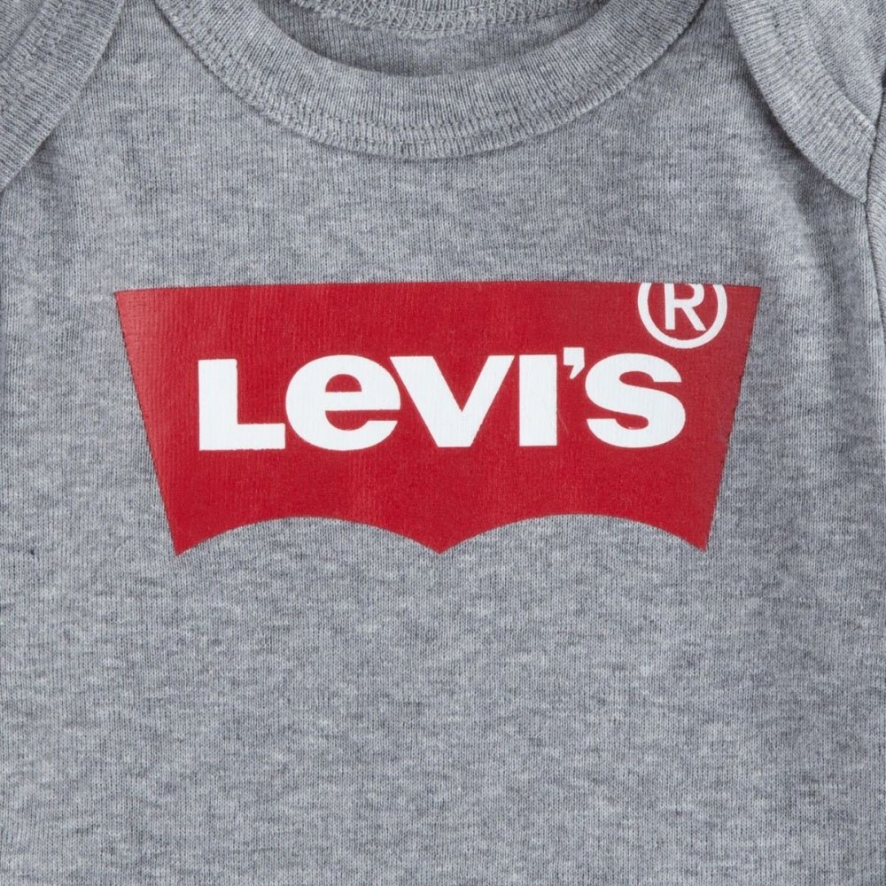 Levi's - Body 2-pk Kortermet Batwing Grey Heather/ Dress Blues - Guttelus