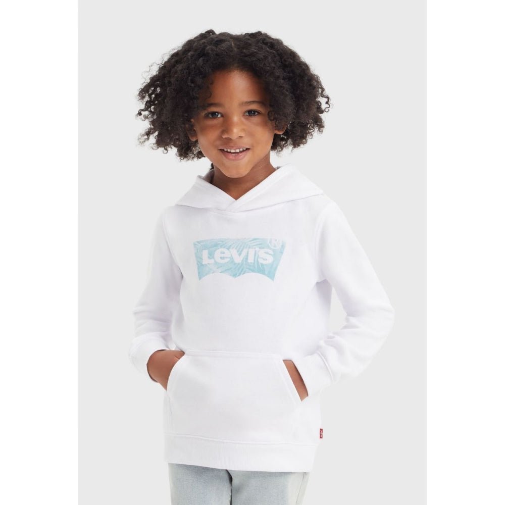 Levi's - Hettegenser Palm Batwing Hoodie Bright White - Guttelus