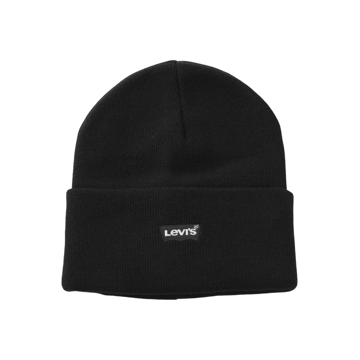 Levi's - Lue Lan Tonal Embroidered Beanie Black - Guttelus.no