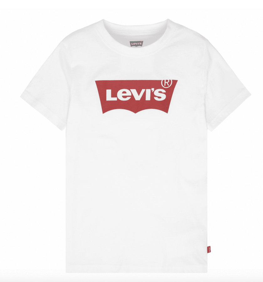 Levi's - T-Skjorte Batwing White - Guttelus