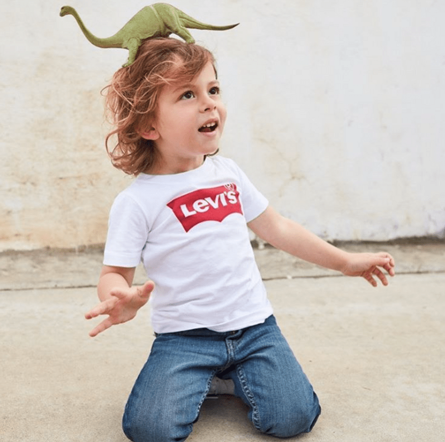 Levi's - T-Skjorte Batwing White - Guttelus