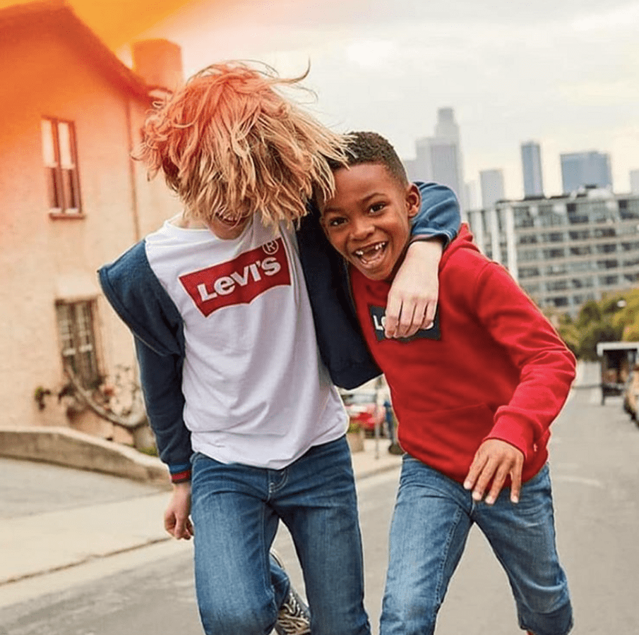 Levi's - T-Skjorte Batwing White - Guttelus
