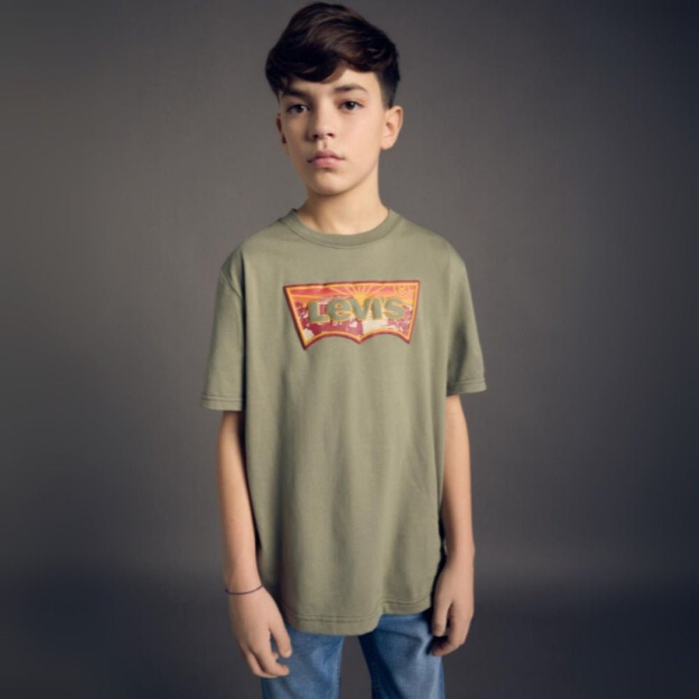 Levi's - T-Skjorte LVB Sunrise Desert Tee Deep Lichen Green - Guttelus.no
