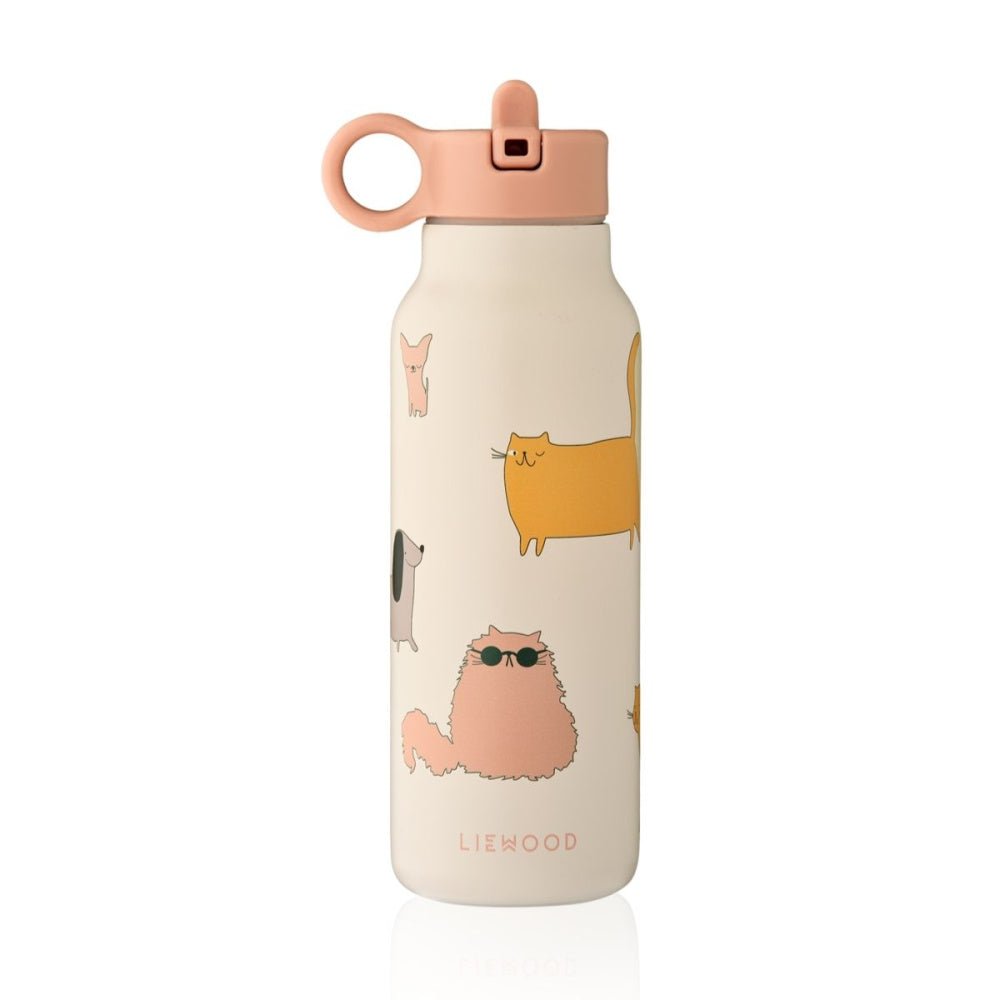 Liewood - Drikkeflaske 350ml Falk Cats and Dogs/ Sandy - Guttelus