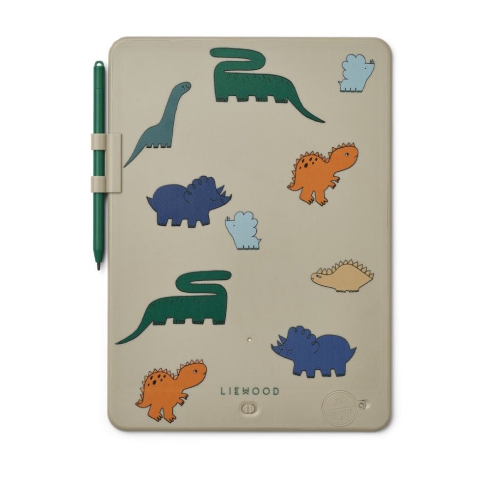Liewood - Magisk Tegnebrett LCD 10" Zora Dinosaurs / Mist - Guttelus.no