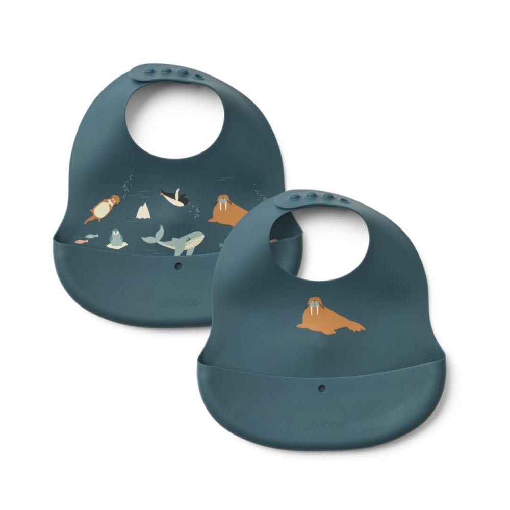 Liewood - Smekke 2pk Silikon Ember Arctic Sea/ Ocean View - Guttelus