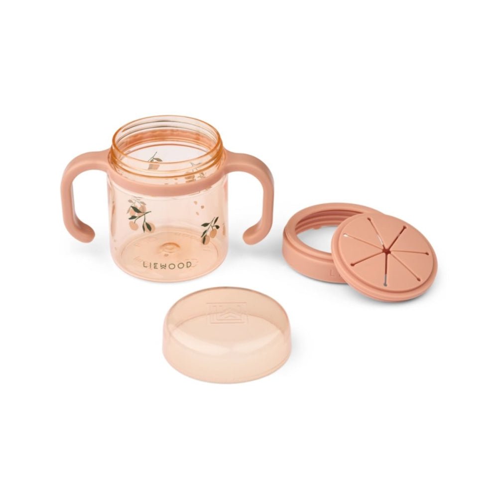 Liewood - Snackkopp Enyo 280ml Peach / Sea Shell - Guttelus.no
