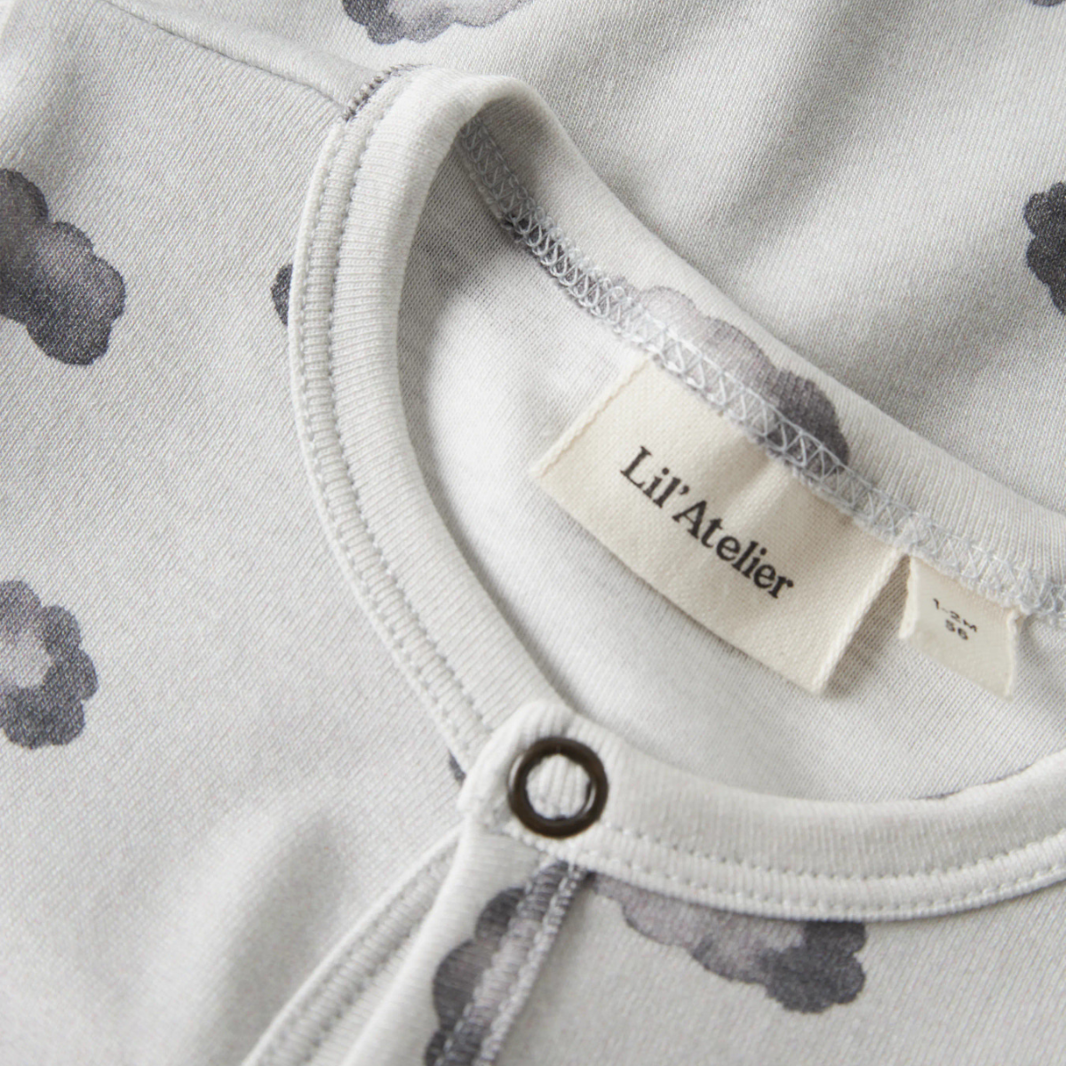 Lil'Atelier - Pysjamas Baby Gio Glacier Gray Cloud