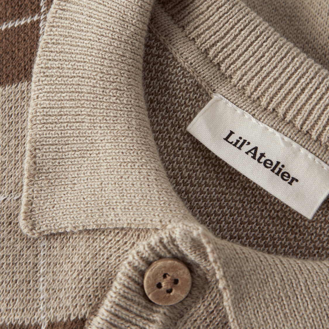 Lil' Atelier - Cardigan Baby Ronan White Pepper - Guttelus