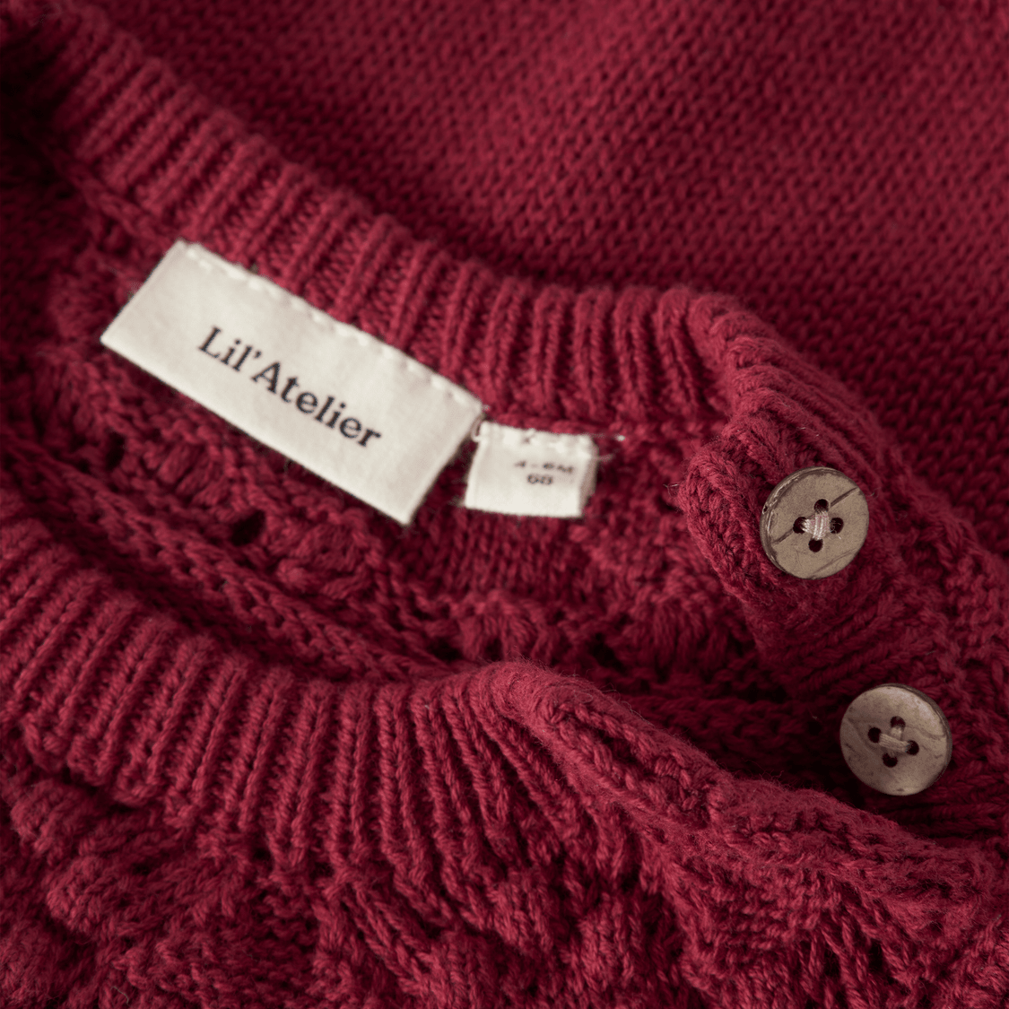 Lil' Atelier - Genser Baby Reva Biking Red - Guttelus