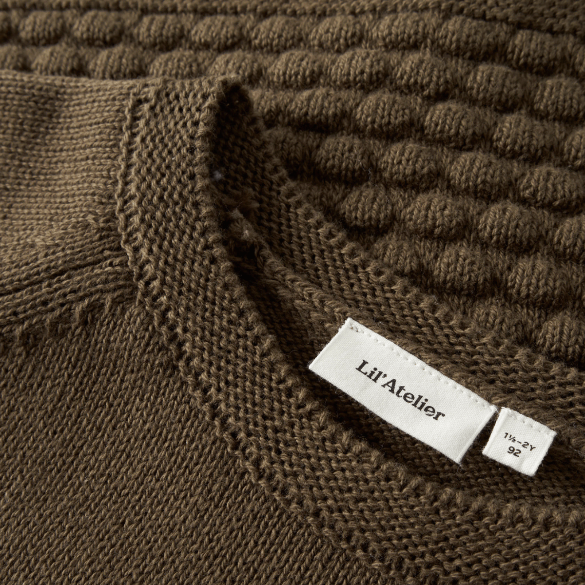 Lil' Atelier - Genser Knit Nobir Teak - Guttelus