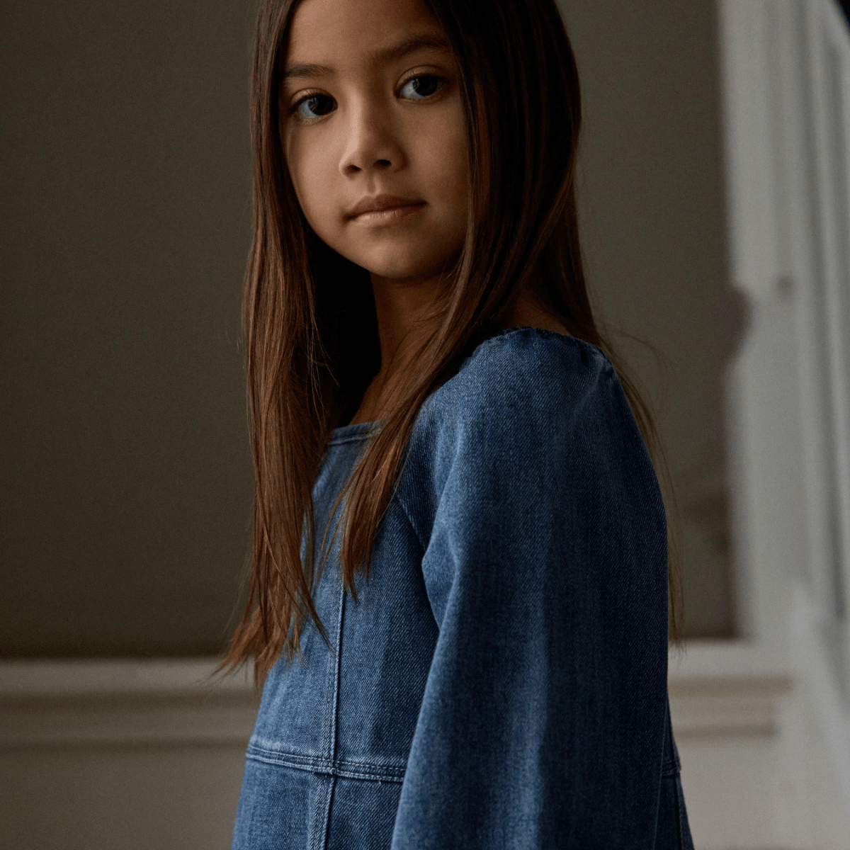 Lil' Atelier - Kjole Nobello Dark Blue Denim - Guttelus