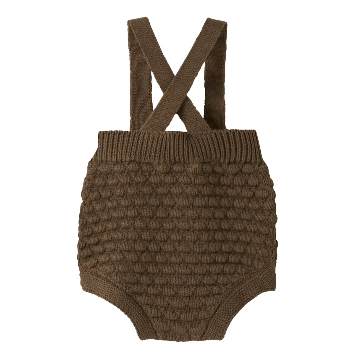 Lil' Atelier - Romper med Seler Knit Loose Teak - Guttelus.no