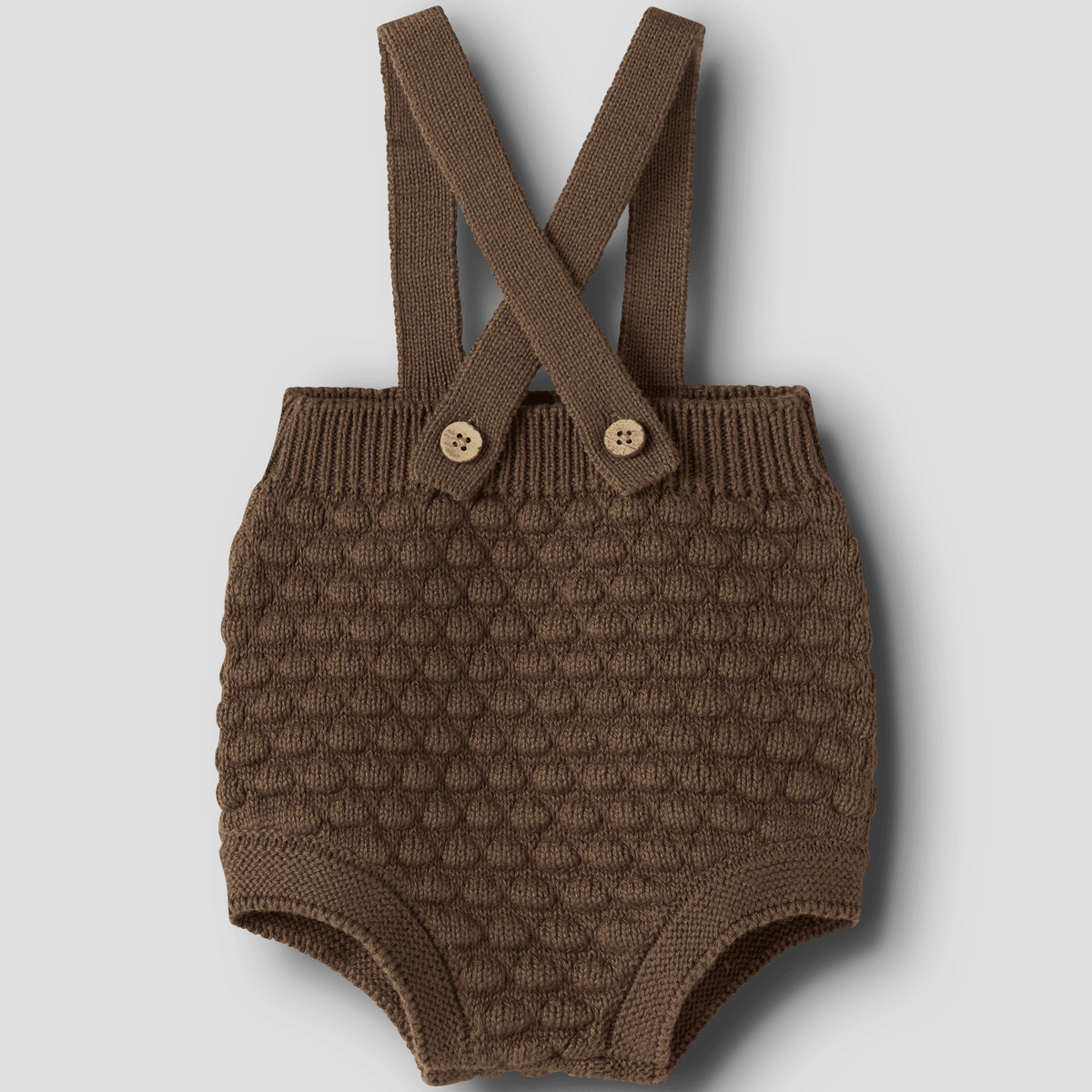 Lil' Atelier - Romper med Seler Knit Loose Teak - Guttelus