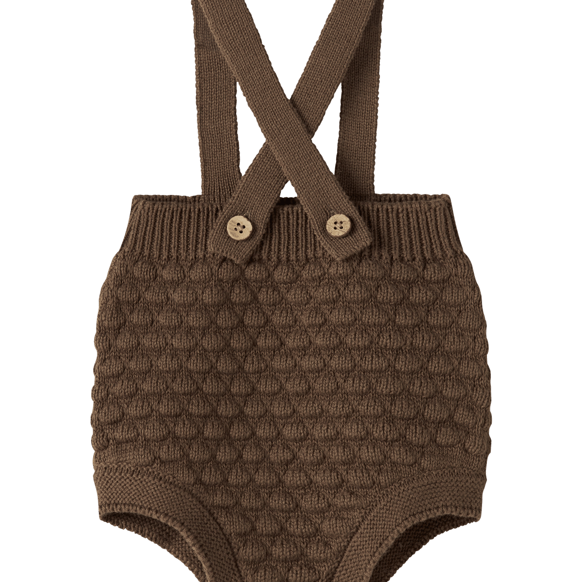 Lil' Atelier - Romper med Seler Knit Loose Teak - Guttelus