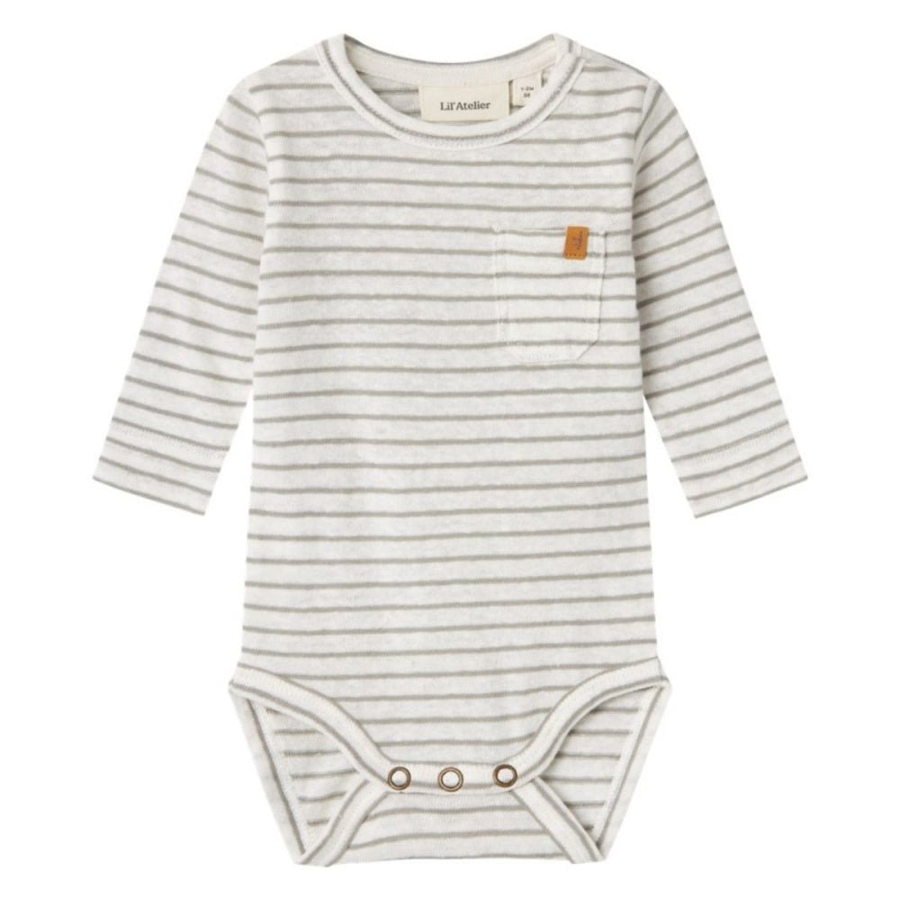 Lil'Atelier - Body Hektor Stripe Limestone - Guttelus